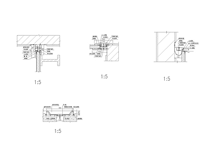 肖变形缝节点详图 施工图 建筑通用节点