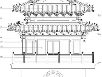 钟鼓楼古建筑 施工图