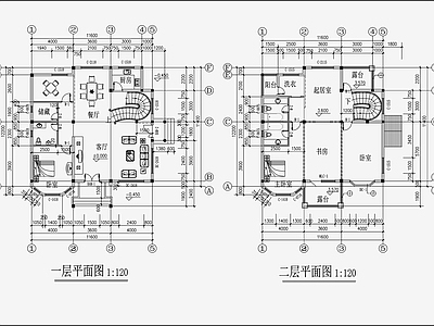 欧式简约别墅 施工图