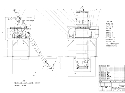 混凝土搅拌机装配 施工图