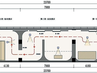 镇海检疫局1号展厅平面图