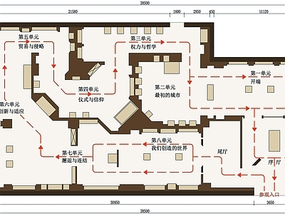 博物馆展厅平面图