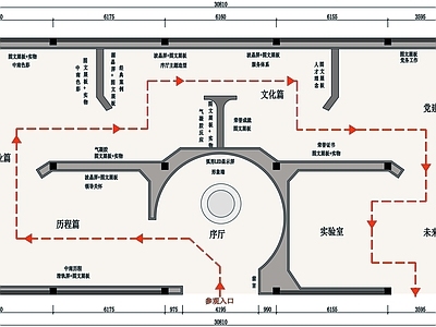 企业文化展厅平面图