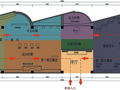 湖北音乐主题展厅平面图