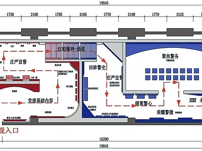 省警史馆展厅平面图