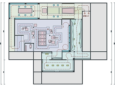 城市文化展厅平面图