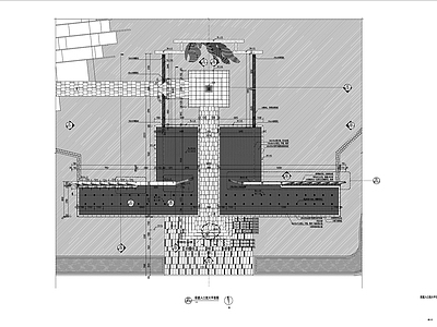景观居住区入口节点详图 施工图