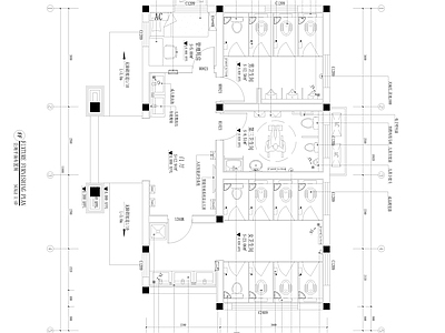 公共卫生间 施工图