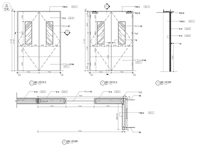 防火门大样详图 施工图 通用节点