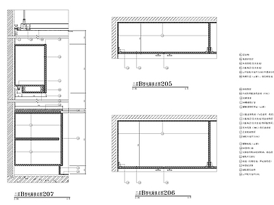 柜体及干挂墙身大样详图 施工图