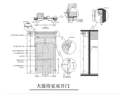 门大样详图 施工图 通用节点