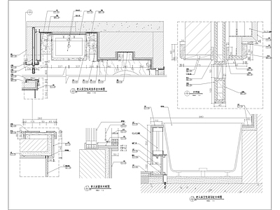 卫生间墙身节点详图 施工图