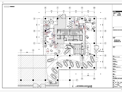 4S店展厅内装  施工图