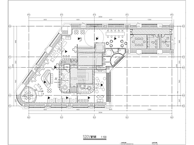 工装餐厅弱电 施工图 建筑电气