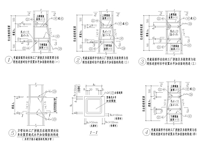 方管柱构件合集 施工图 建筑通用节点