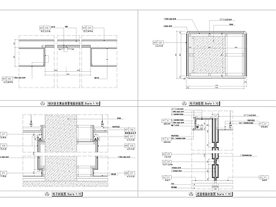 办公室造型墙身大样图 施工图