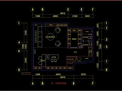 轻奢别墅效果图 施工图