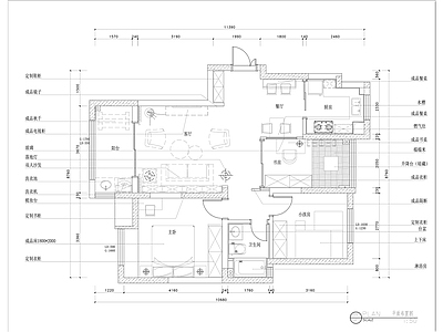 110平米大平层样板房 施工图