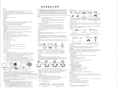 绿化种植设计说明 图库