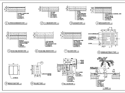室外铺地通用大样 施工图