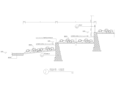 现代户外挡土墙做法详图 施工图