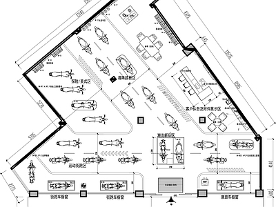 摩托车展厅平面布置图