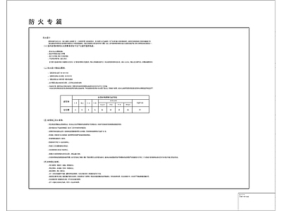 工装防火说明设计 图库