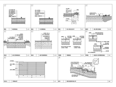 地面铺装通用节点详图 施工图