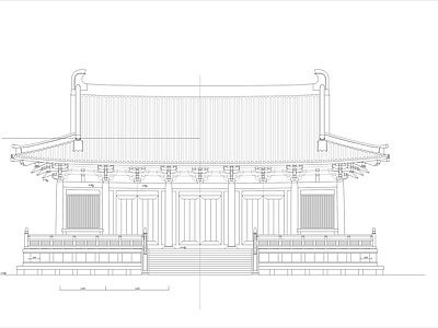 古寺庙建筑 施工图