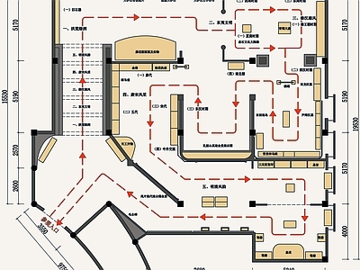 连云港历史文化展厅平面图