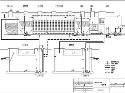 5和15立方一体化污水设备流程图