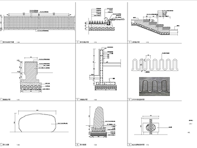 景观地面通用节点详图 施工图