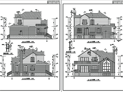 别墅建筑 施工图