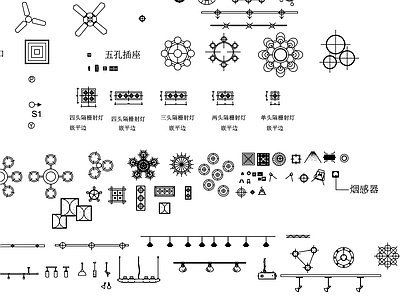 灯具平面 图库