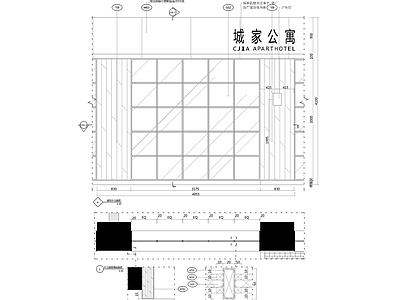 公寓门头节点大样 施工图