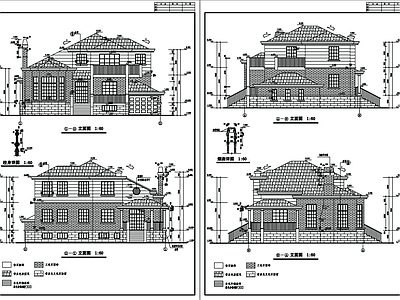 别墅建筑 施工图