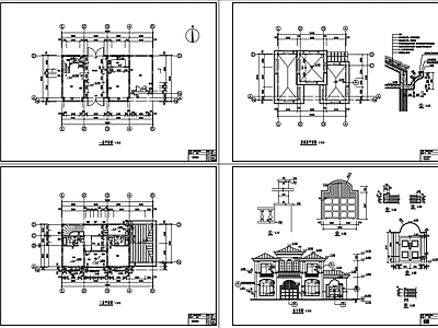 别墅建筑  施工图