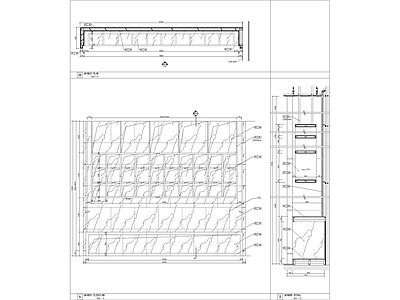 面包房柜及背景吊柜节点大样 施工图 柜类