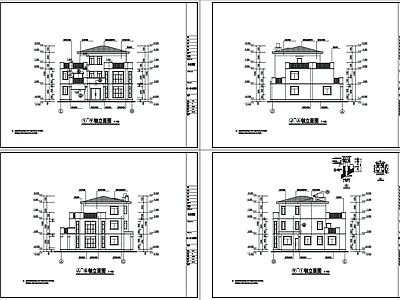 别墅建筑  施工图