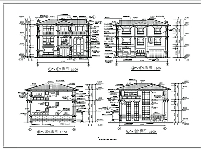 别墅建筑 施工图