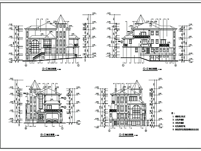 别墅建筑 施工图