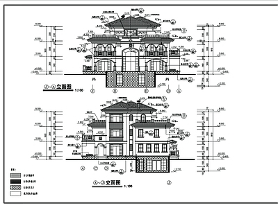 别墅建筑 施工图