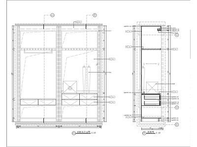 衣柜柜体节点大样 施工图 柜类