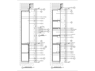 装饰柜柜体节点大样 施工图 柜类