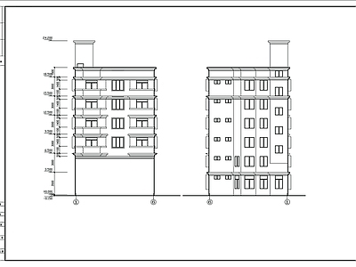 自建别墅建筑 施工图 自建房