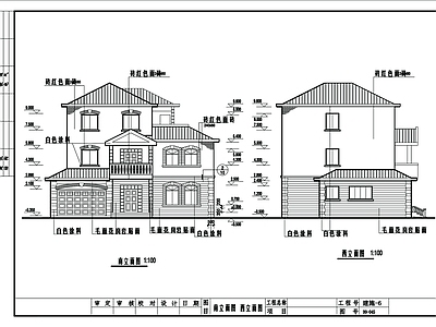 别墅建筑 施工图