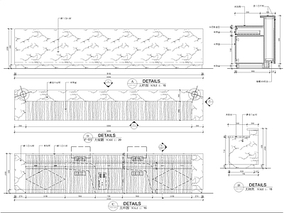 宾馆服务台柜体大样 施工图 柜类