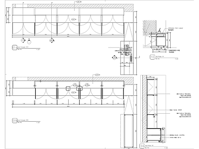 装饰柜背景柜剖面大样 施工图 柜类