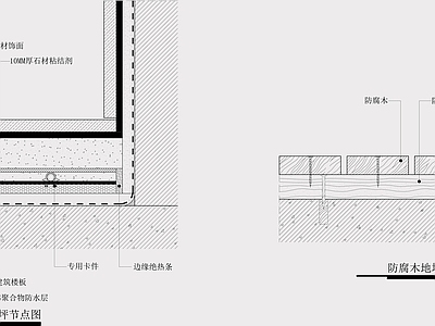 地暖地坪节点 施工图