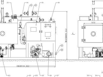 25KW真空冷冻干燥机 施工图